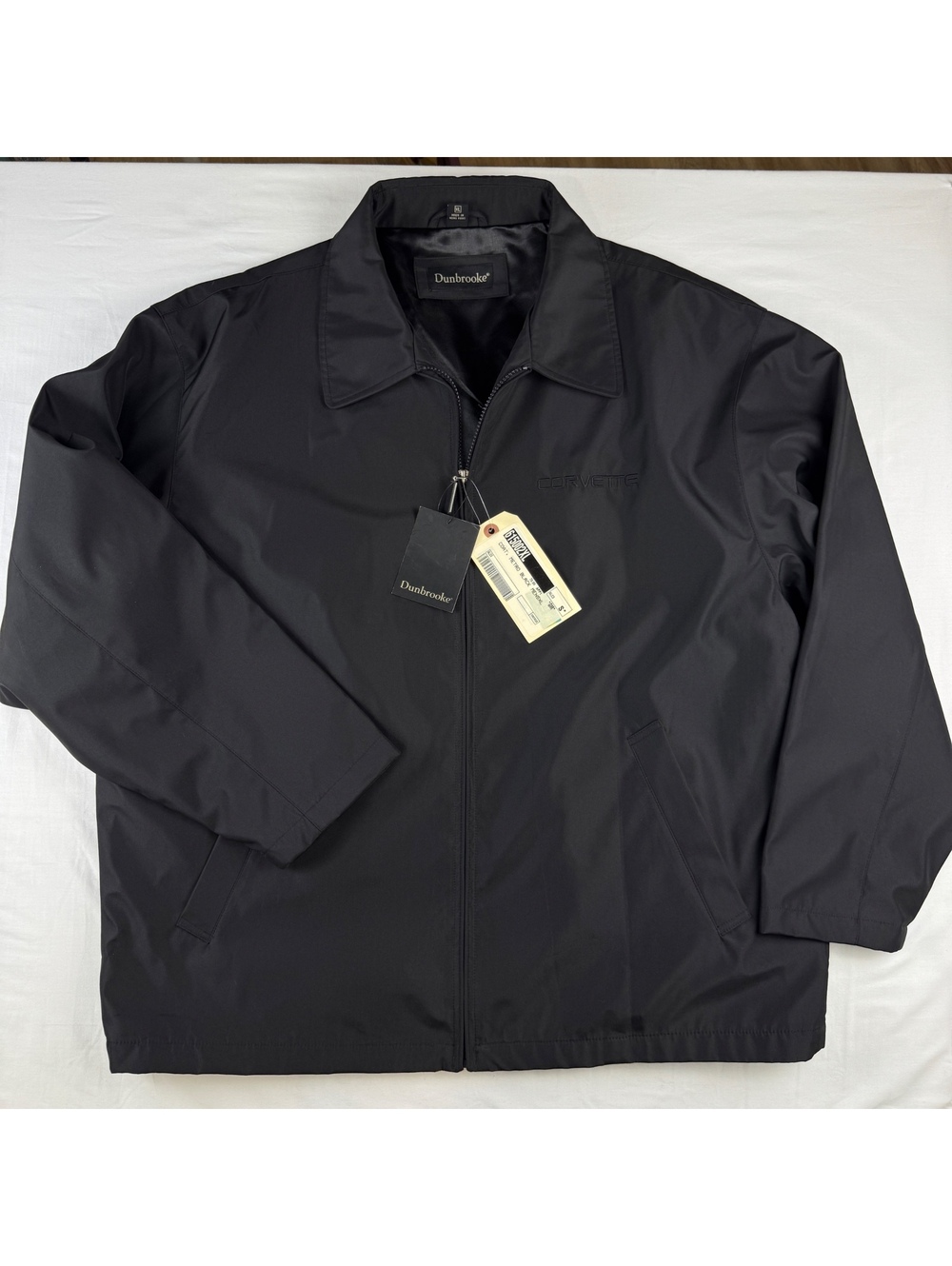 Dunbrooke Men's Metro Black Coat Jacket CORVETTE car auto XL New With Tags - Picture 1 of 8